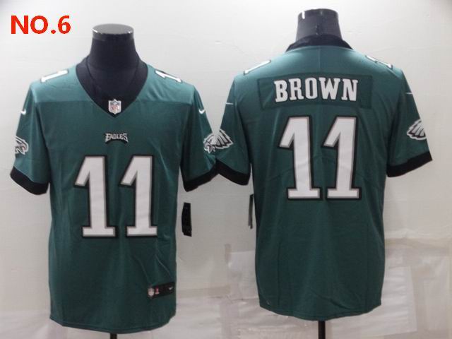 Men's Philadelphia Eagles #11 AJ Brown Jersey NO.6;